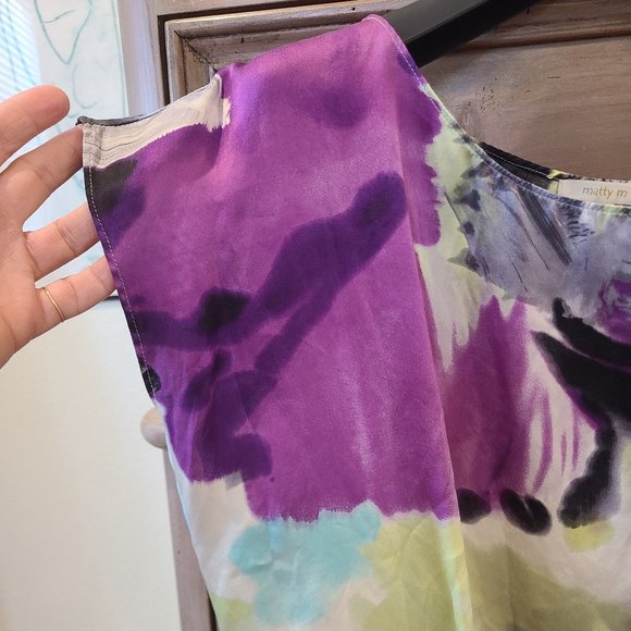 Abstract silk Maddy M blouse size M - Picture 5 of 9